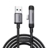 Joyroom EnjoyX Series USB-A na USB-C 90-stupňový kábel A56, 3A, 480 Mbps, 1,2 m, čierny (S-A56)