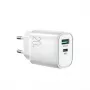JOYROOM rýchla nabíjačka USB-A QC3.0 / USB-C PD 20W biela (L-QP2011)