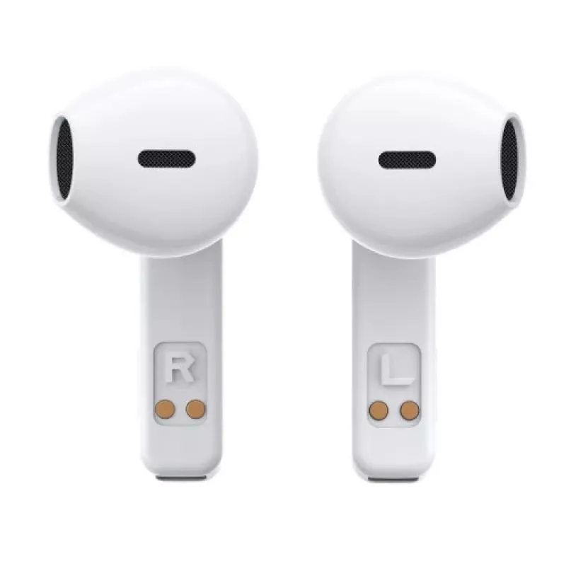 Joyroom IceLens Series True Wireless slúchadlá do uší s LED svetlami, Bluetooth 5.3, biele (JR-TC1-WHT)