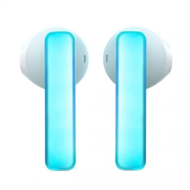 Joyroom IceLens Series True Wireless slúchadlá do uší s LED svetlami, Bluetooth 5.3, biele (JR-TC1-WHT)