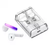 Joyroom IceLens Series True Wireless slúchadlá do uší s LED svetlami, Bluetooth 5.3, biele (JR-TC1-WHT)
