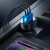 Joyroom JR-CCD03 Autonabíjačka s digitálnym displejom, 3x USB-A, 17W, 3,4A, čierna