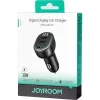 Joyroom JR-CCD04 auto nabíjačka 30W 2x USB-C USB-A s digitálnym displejom - čierna