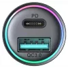 JOYROOM JR-CCN04 mini auto nabíjačka 60W USB-C PD 3.0 a USB-A QC 3.0, čierna