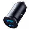 Joyroom JR-CCN05 mini auto nabíjačka 30W USB-A USB-C čierna