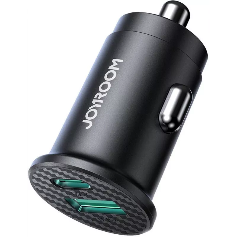 JOYROOM JR-CCN16 mini 15W USB-A auto nabíjačka, čierna