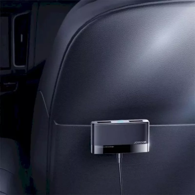 Joyroom JR-CL03 5-in-1 auto nabíjačka, 31W, 5 USB-A portov, čierna