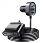 Joyroom JR-CL05 72W 5-portová auto nabíjačka s 2xPD a 2xQC3.0, 1,5 m kábel, čierna