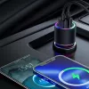 JOYROOM JR-CL10 auto nabíjačka 2x USB 24W LED podsvietenie čierna