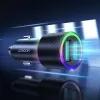 JOYROOM JR-CL10 auto nabíjačka 2x USB 24W LED podsvietenie čierna