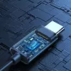 Joyroom JR-EC06 Drôtové slúchadlá do uší s ovládačom a mikrofónom, USB-C, sivé