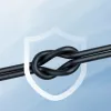 Joyroom JR-EC06 Drôtové slúchadlá do uší s ovládačom a mikrofónom, USB-C, sivé