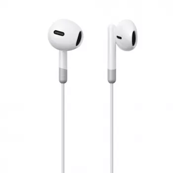 Joyroom JR-EW01 In-Ear káblové mini slúchadlá s diaľkovým ovládaním - biele