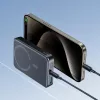 JOYROOM JR-W020 20W 10000mAh MagSafe powerbanka s káblom USB-C na USB-C 0,25m - čierna