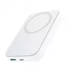 Joyroom JR-W020 20W mini magnetická bezdrôtová powerbanka 10000mAh biela s USB-na-Type-C 0,25m káblom