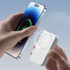 Joyroom JR-W020 20W mini magnetická bezdrôtová powerbanka 10000mAh biela s USB-na-Type-C 0,25m káblom