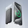JOYROOM JR-W020 Mini Power Bank 5000mAh 20W USB-A USB-C Wireless Charging - čierna + USB-C kábel