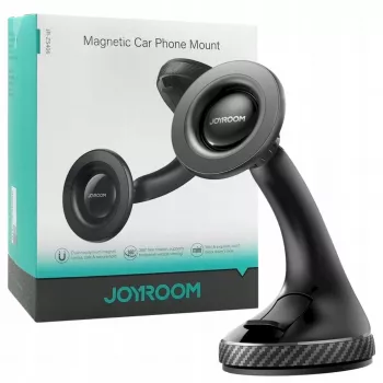JOYROOM JR-ZS406-BLK magnetický držiak na čelné sklo do auta, 360° rotácia, čierny