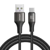 Joyroom Light-Speed Series USB-A na USB-C kábel, 100W, 1,2m, čierny (S-A25)