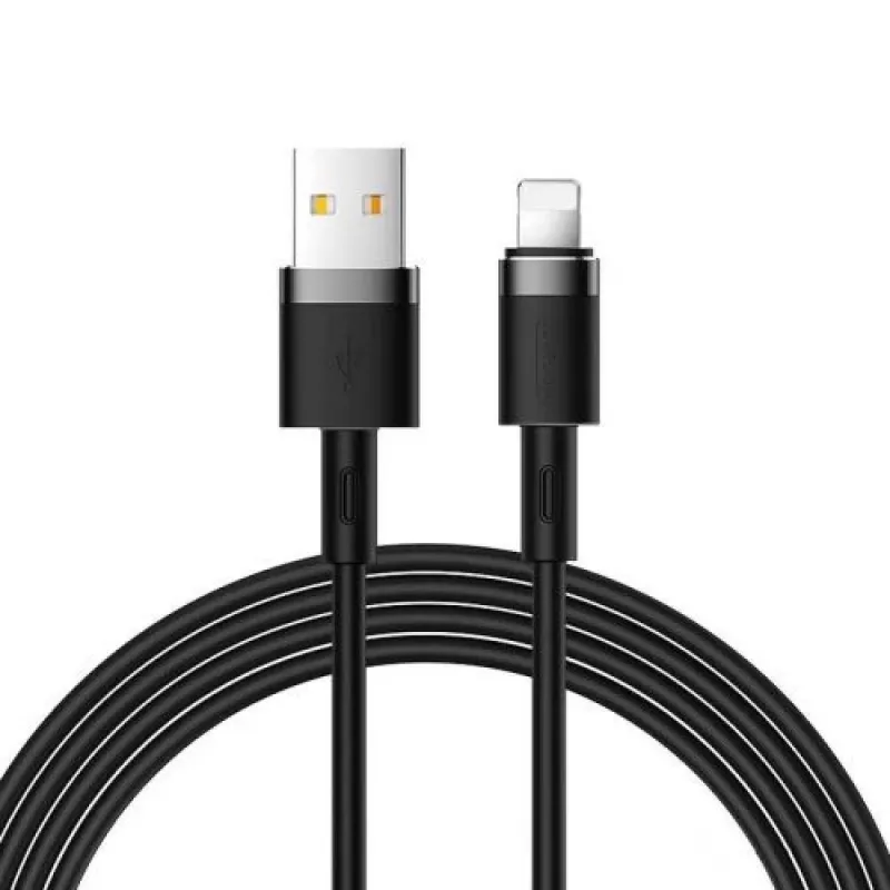 Joyroom Lightning na USB-A kábel 2,4A 1,2m čierny (S-1224N2)