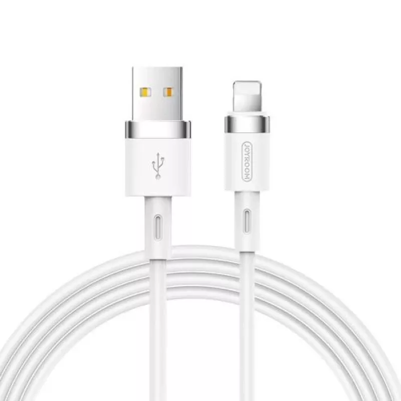 Joyroom Lightning - USB kábel 2,4A, 1,2m, biely (S-1224N2)