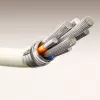 JOYROOM S-A53 USB-A na USB-C kábel s fluorescenčným hrotom 1,2 m béžový
