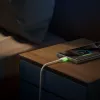 JOYROOM S-A53 USB-A na USB-C kábel s fluorescenčným hrotom 1,2 m béžový
