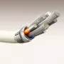 JOYROOM S-A53 USB-A na USB-C kábel s fluorescenčným hrotom 1,2 m béžový