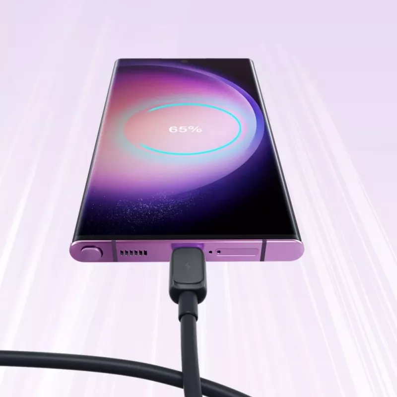 JOYROOM S-AC027A141B 1,2 m USB-A na Lightning pletený kábel, čierna