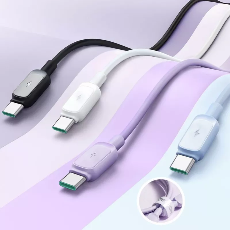 JOYROOM S-AC027A141B 1,2 m USB-A na Lightning pletený kábel, čierna