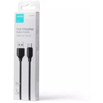 JOYROOM S-UC027A9 USB-A na USB-C kábel 2M čierny 3A rýchle nabíjanie a synchronizácia dát