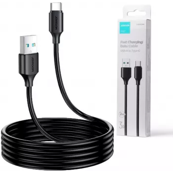 JOYROOM S-UC027A9 USB-A na USB-C kábel 2M čierny 3A rýchle nabíjanie a synchronizácia dát