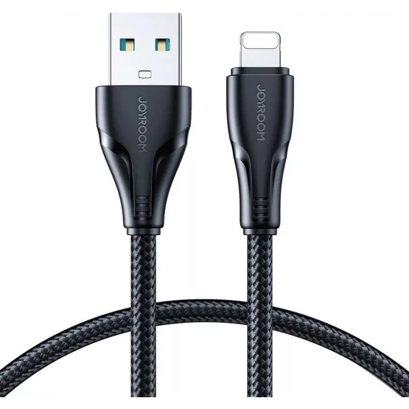 JOYROOM S-UL012A11 USB-A na Lightning pletený kábel 1,2 m čierny