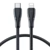 Joyroom Surpass Series USB-C na Lightning rýchlonabíjací a dátový kábel 20W PD, 1,2m, čierny (S-CL020A11)