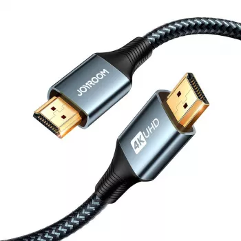 JOYROOM SY-20H1 HDMI 2.0 kábel 2m 4K 60Hz pletený nylon sivý