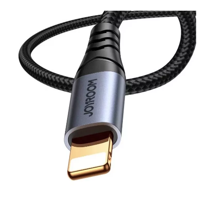 JOYROOM SY-A06 Lightning na 3,5-mm audio adaptérový kábel, 1,2 m, čierny