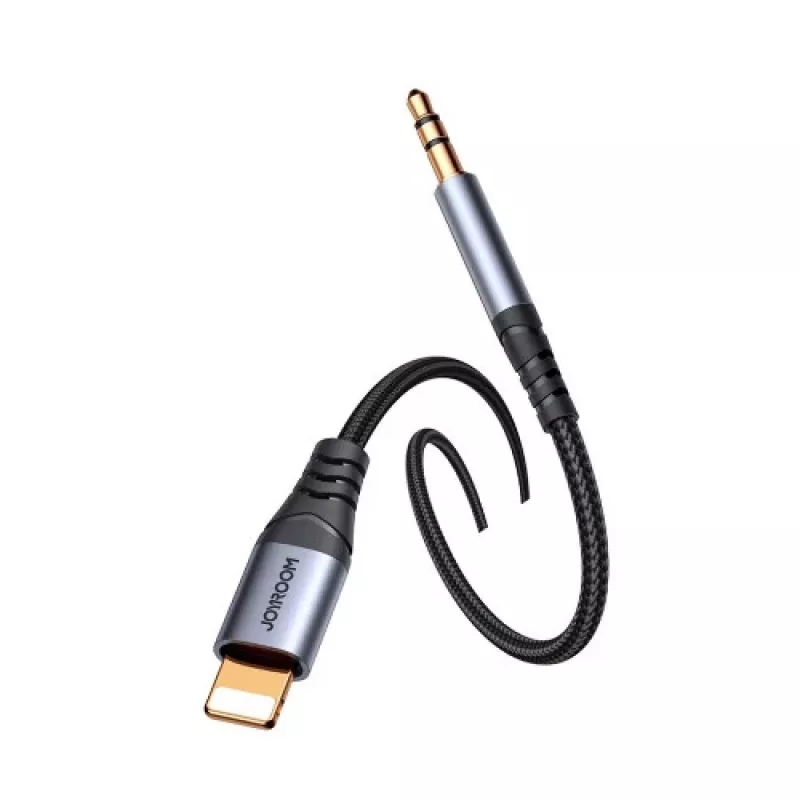 JOYROOM SY-A06 Lightning na 3,5-mm audio adaptérový kábel, 1,2 m, čierny