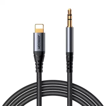 JOYROOM SY-A06 Lightning na 3,5-mm audio adaptérový kábel, 1,2 m, čierny