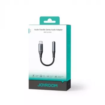 Joyroom SY-C01 USB-C na 3,5-mm audio adaptér s 60-W-PD nabíjacou funkciou, 0,14 m, čierny