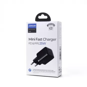 Joyroom cestovná nabíjačka Mini Type-C, PPS, PD 25W, čierna EU (L-P251)