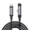 JOYROOM Type-C na Lightning EnjoyX Series 90° kábel A56, 30W, 480Mbps, 1,2m, čierny (S-A56)
