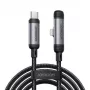 JOYROOM Type-C na Lightning EnjoyX Series 90° kábel A56, 30W, 480Mbps, 1,2m, čierny (S-A56)