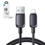 Joyroom USB-A na Lightning kábel Multi-Color séria A14, 480Mbit/s, 2,4A, 1,2m, čierny (S-AL012A14B)