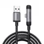 Joyroom USB-A na Lightning EnjoyX Series 90 stupňov kábel A56, 3A, 480Mbps, 1,2m, čierny (S-A56)