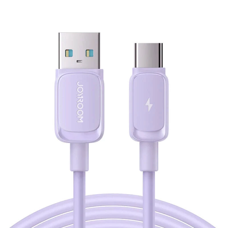 JOYROOM USB-A na USB-C kábel 1,2m 3A rýchle nabíjanie a synchronizácia dát fialový