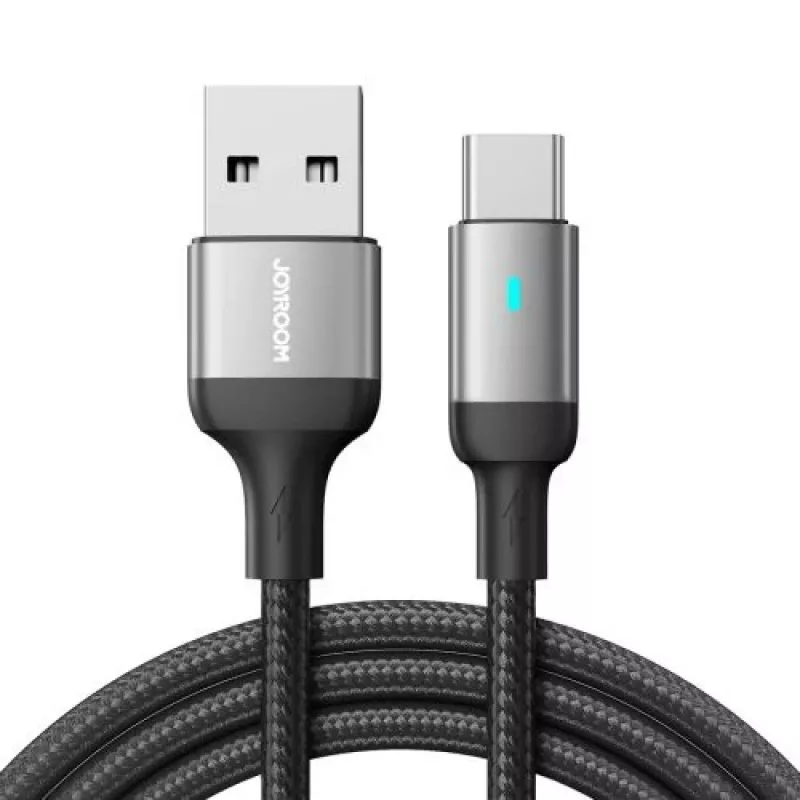 JOYROOM USB-A na USB-C dátový kábel, 3A, 1,2m, čierny (S-UC027A10)