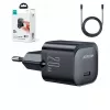 Joyroom USB-C 20W PD mini nabíjačka s káblom USB-C na Lightning - čierna