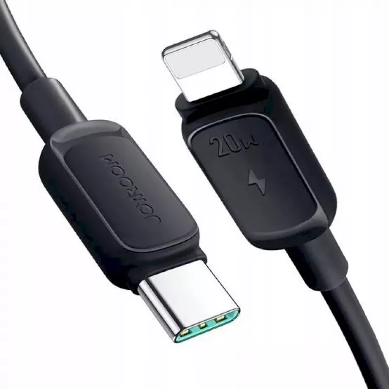 JOYROOM USB-C na Lightning kábel Multi-Color séria A14, 20W, 480 Mbps, 1,2 m, čierny (S-CL020A111B)