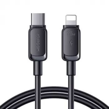 JOYROOM USB-C na Lightning kábel Multi-Color séria A14, 20W, 480 Mbps, 1,2 m, čierny (S-CL020A111B)
