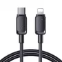 JOYROOM USB-C na Lightning kábel Multi-Color séria A14, 20W, 480 Mbps, 1,2 m, čierny (S-CL020A111B)
